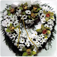 Coroa de Flores funeral coração